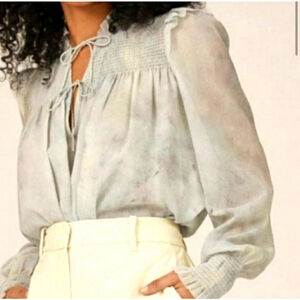 Aritzia Wilfred Castillo Chiffon Long Sleeve Blouse XXS